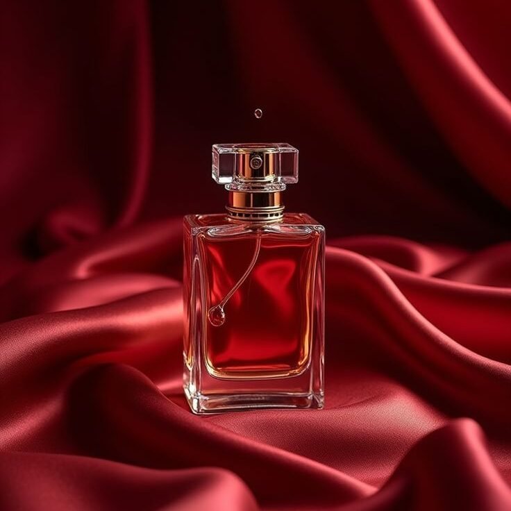 красивый визуал для бренда, духи, нейровизуал